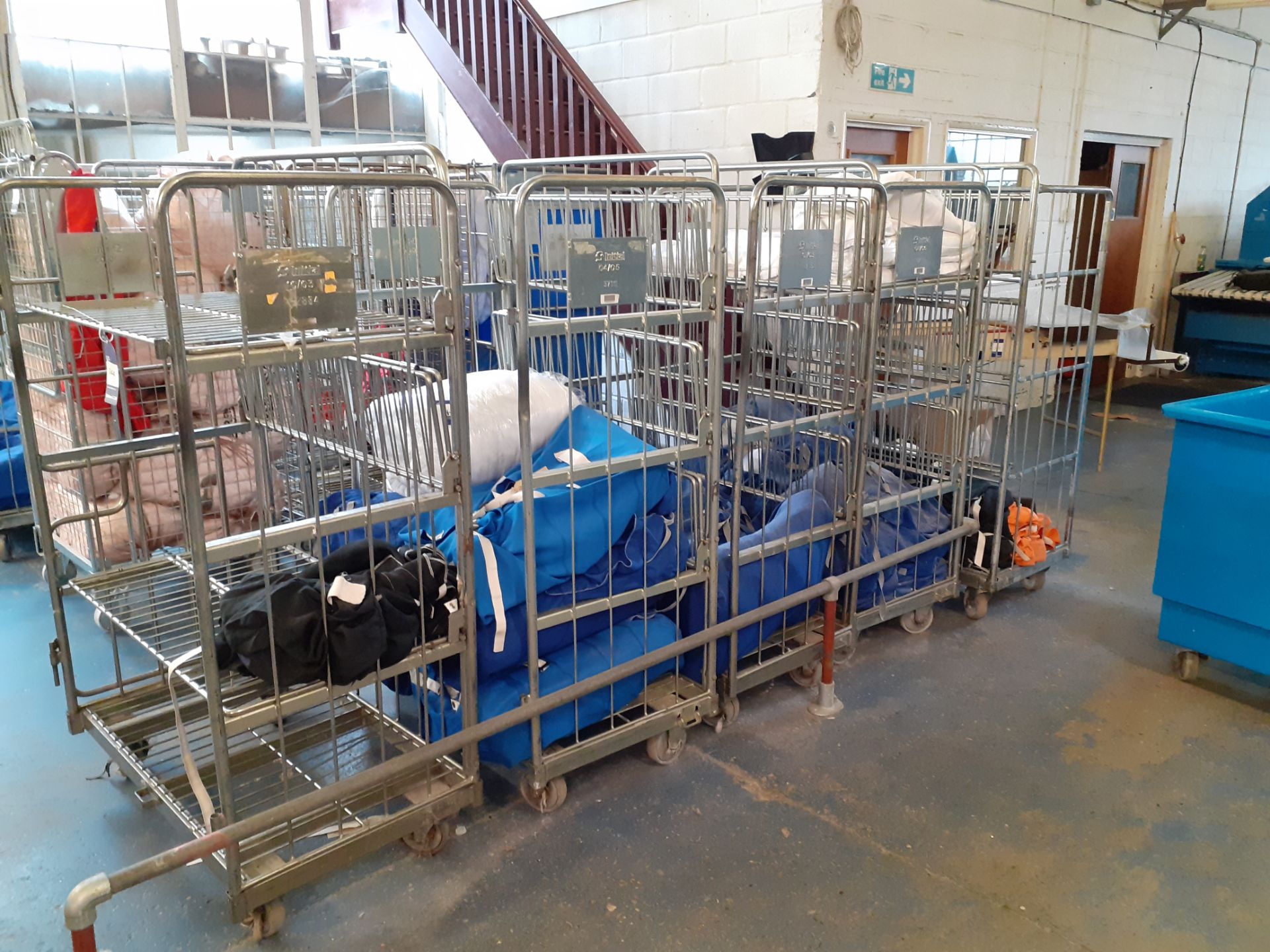 5 Steel Upright Laundry Trolleys - Image 2 of 3