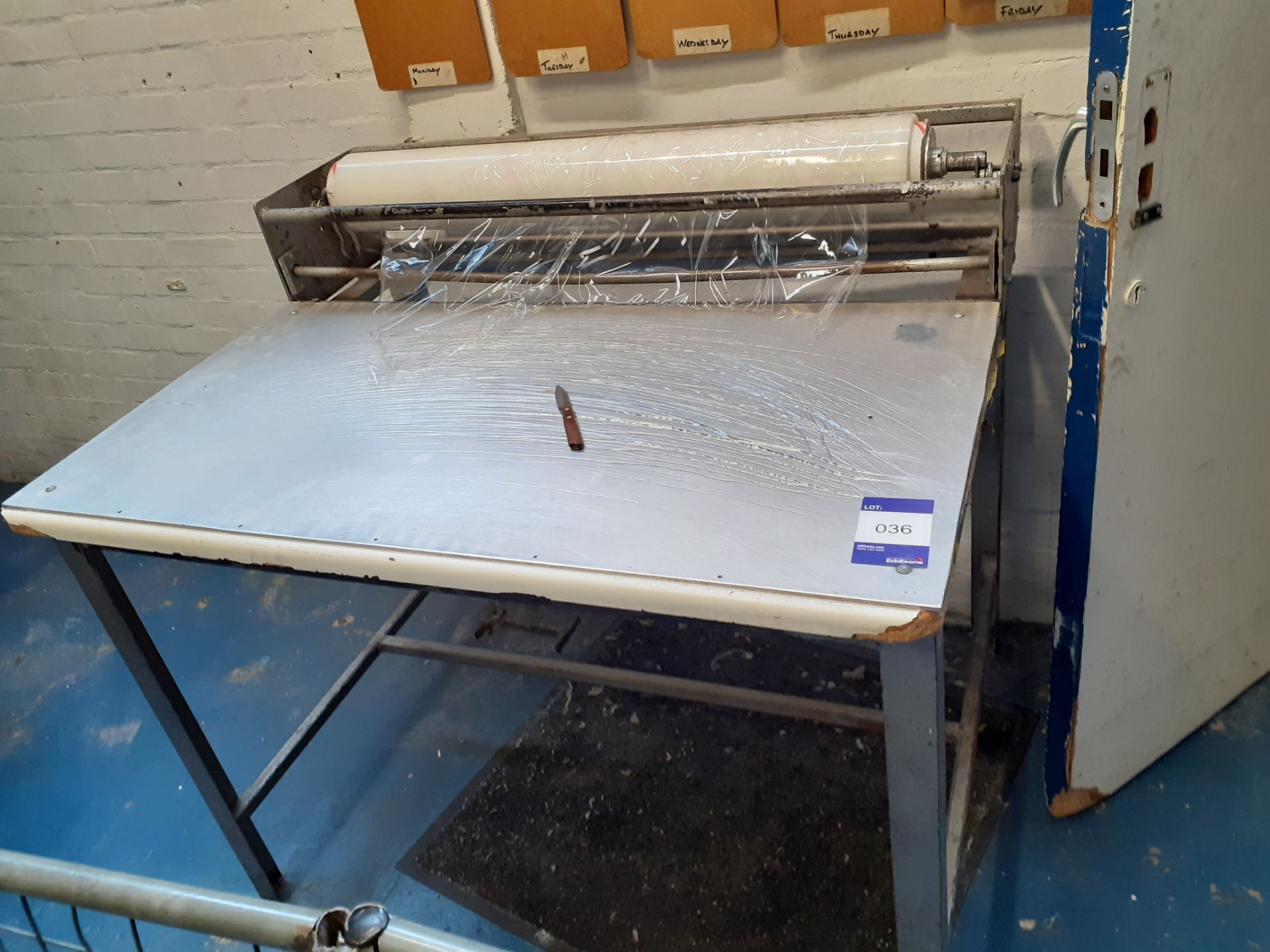 Steel Framed Film Dispensing Table, 1100mm