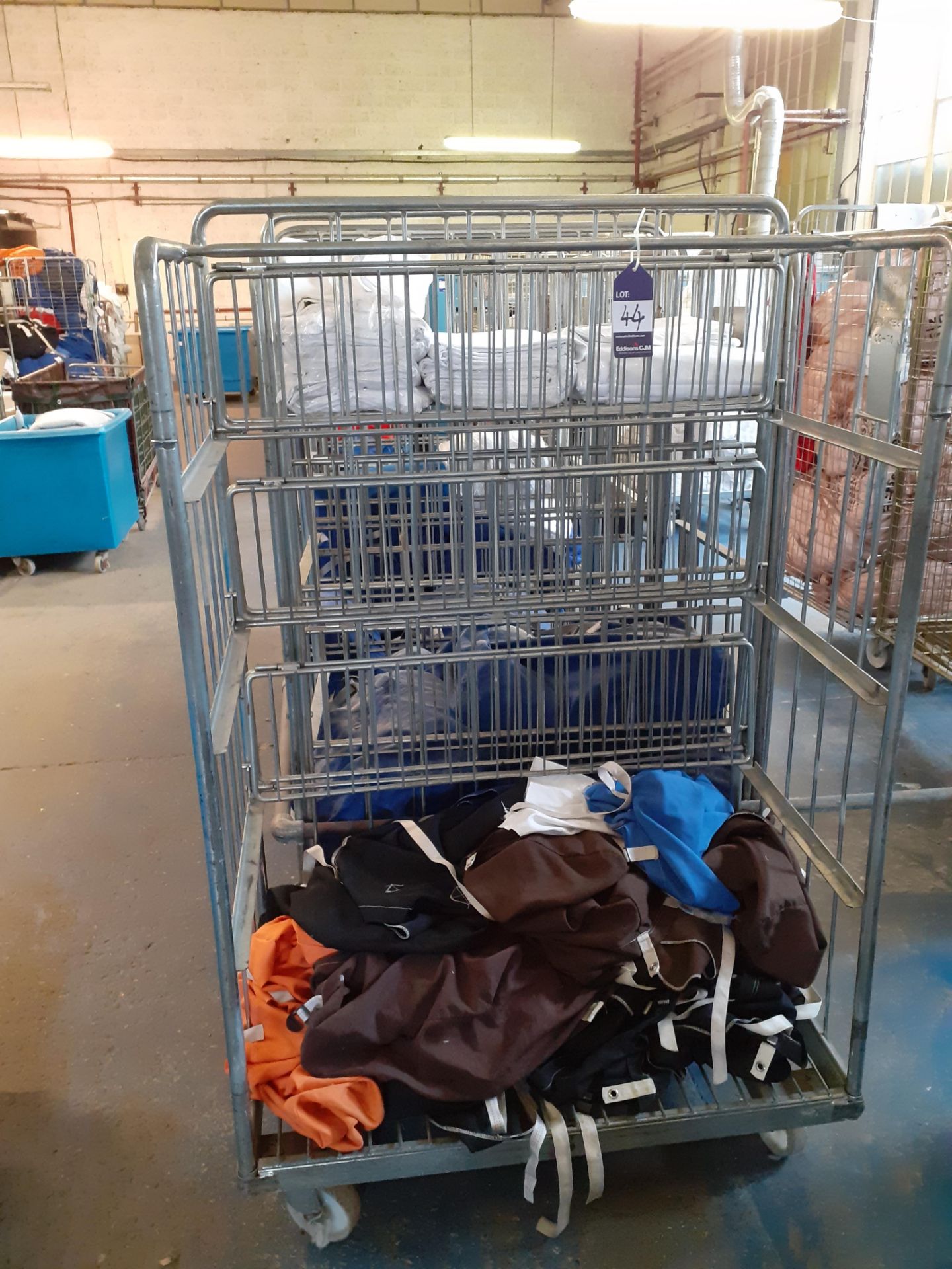 5 Steel Upright Laundry Trolleys - Image 3 of 3