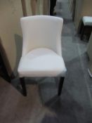 4 x Leona Vena ivory side chairs
