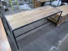 Metal framed dining table 1800 x 700 x 770mm