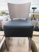 4 x Rebecca Vena black side chairs