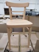 4 x Espresso natural side chairs