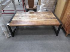 Wooden top coffee table