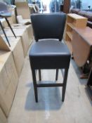 3 x Memphis Vena black high stools