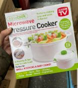 7 x Easycook Microwave Pressure Cookers New & Boxed