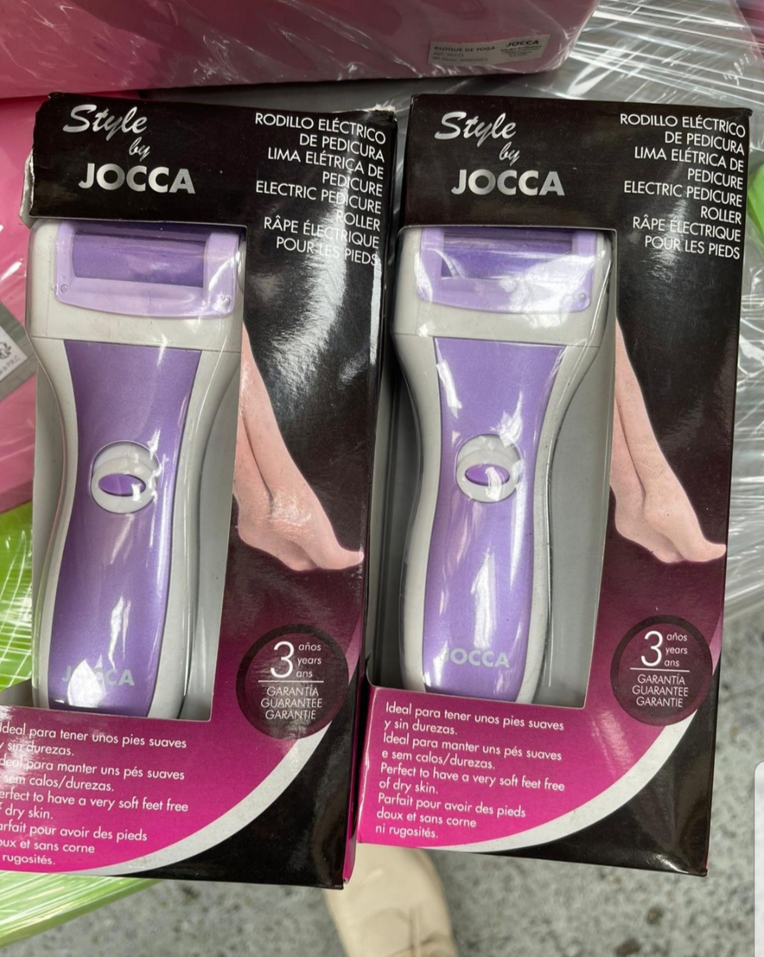 2 x Jocca Electric Pedicure Rollers New & Boxed