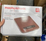 6 x Morphy Richards Electronic Kitchen Scales New & Boxed