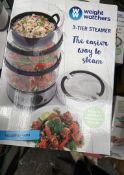 6 x Weight Watchers 3 Tier Steamers New & Boxed