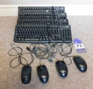 4x Logitech Keyboards + 4x Logitech Mouse