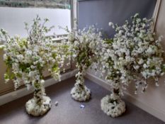 3 x Executive event artificial flower arrangement