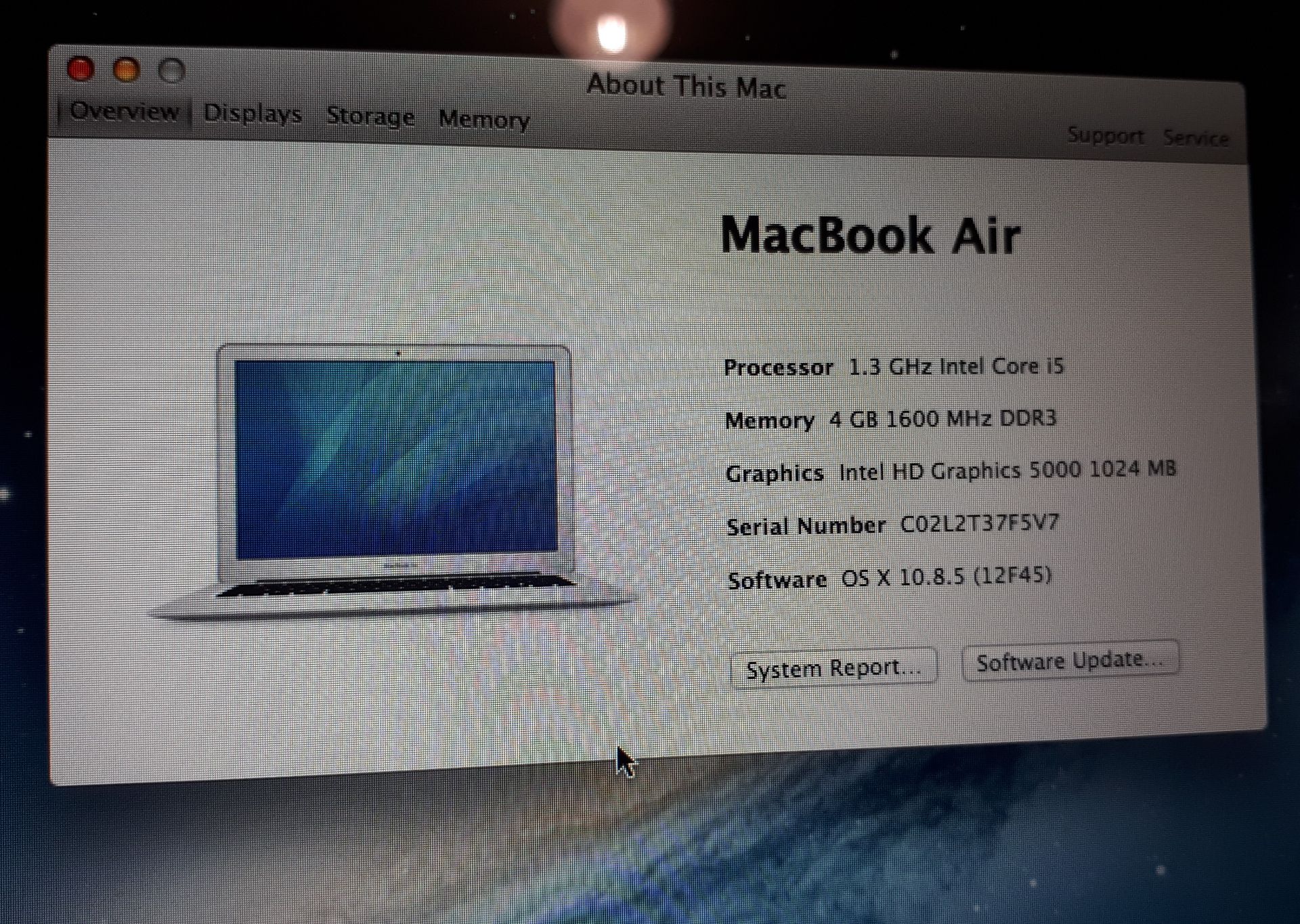 Apple MacBook Air 13” (2013), A1466, 1.3 GHz Intel - Image 4 of 8