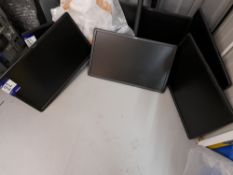 3 x Dell E2314Hf monitors, with desk bracket