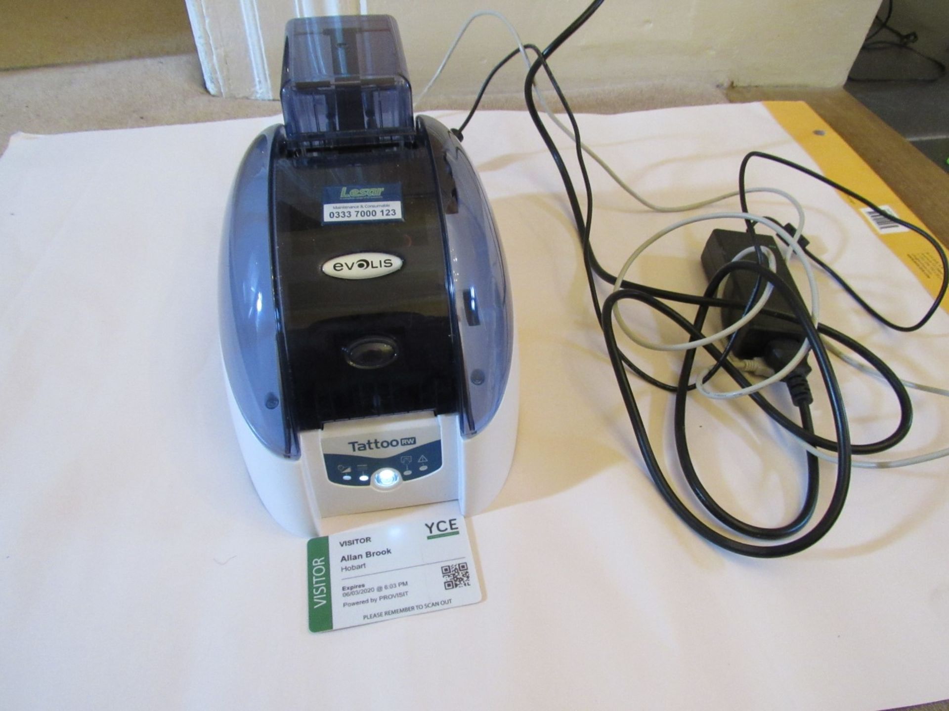 Evolis TTRW_V2 rewriteable ID Card printer (Locati - Image 3 of 8