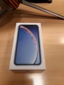 Apple iPhone, Model XR, Blue, 128GB, No Charger