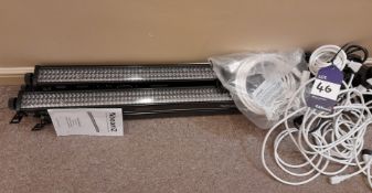 4 x Beamz LCB252 MKII light bars, with cables