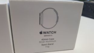 Unused, Boxed Apple Series 3 42mm Silver Aluminium