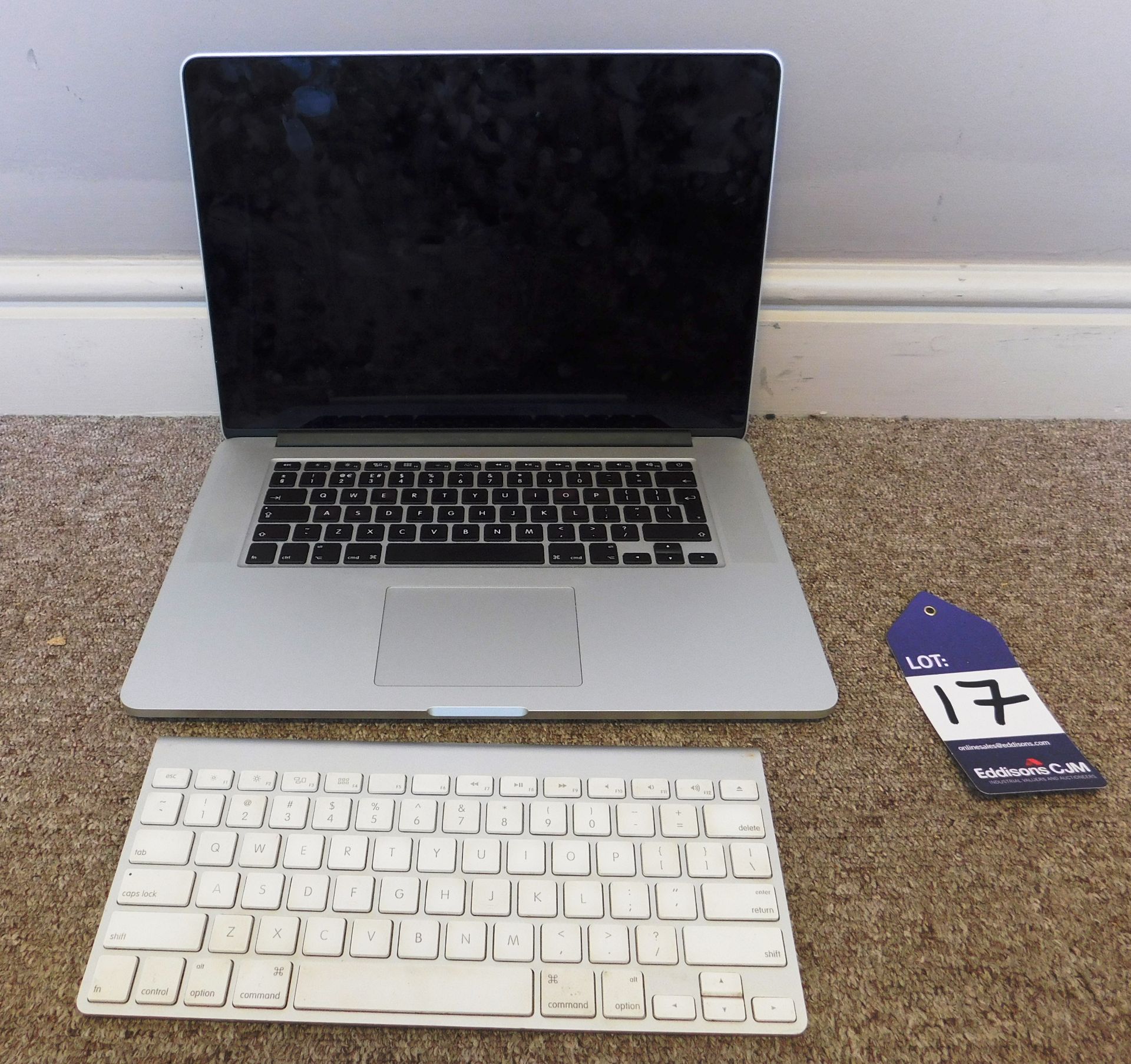 Apple MacBook Pro Retina A1398 15.4 inch Laptop wi - Image 2 of 2