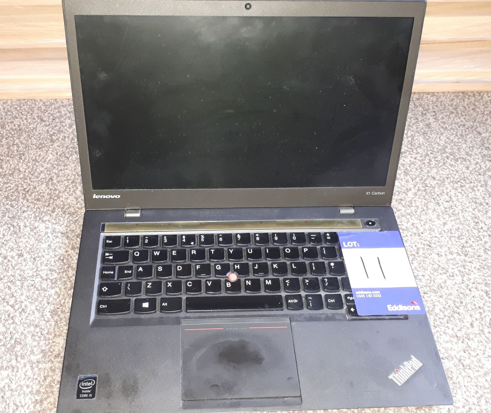 Lenovo ThinkPad X1 Carbon laptop, Serial Number R9