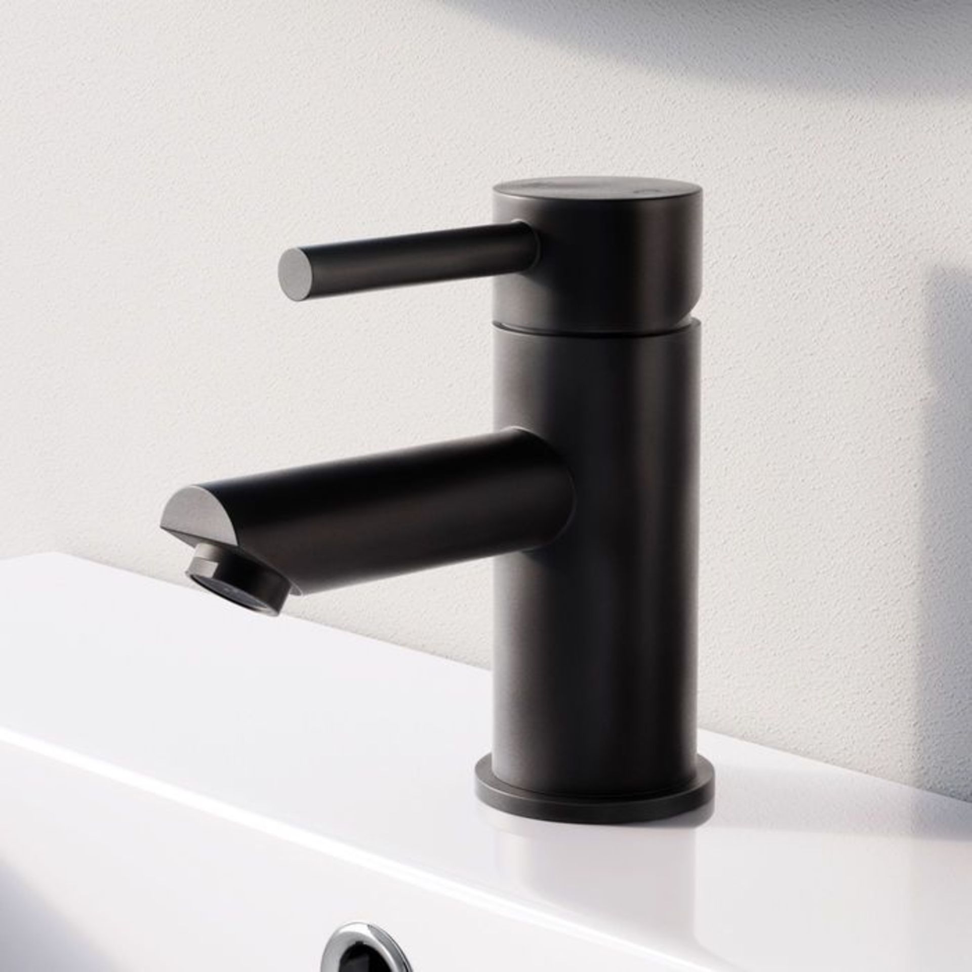 New & Boxed Black Basin Mixer Tap Iker. Tb3021.Contemporary Matte Black Finish 35mm Mixer