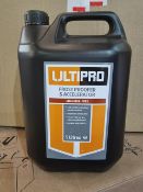 PALLET OF 150 NEW 5L ULTIPRO FROST PROOFER & ACCELERATOR. COLD WEATHER PROTECTION FOR MORTAR MIXES -