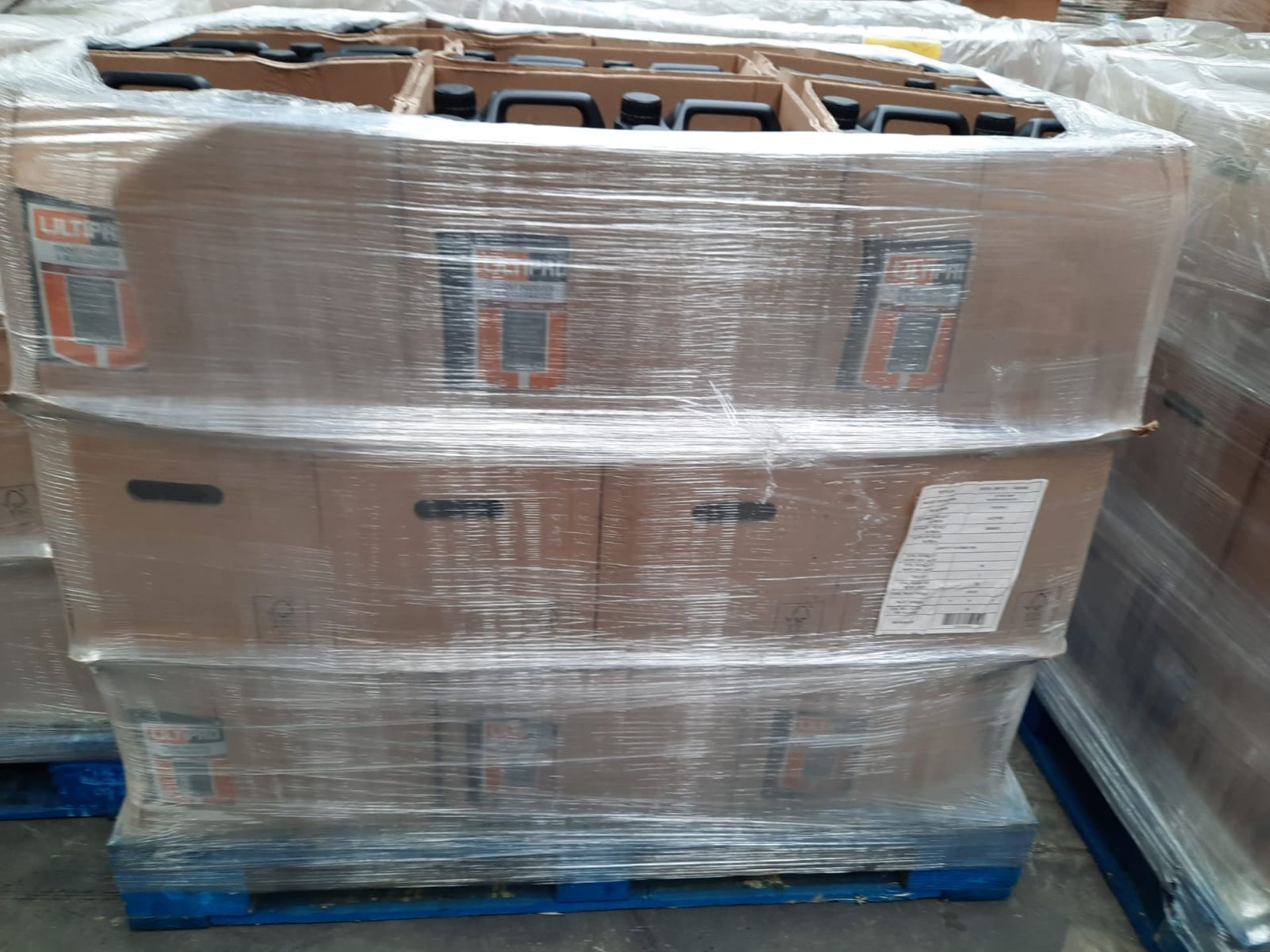 PALLET OF 150 NEW 5L ULTIPRO FROST PROOFER & ACCELERATOR. COLD WEATHER PROTECTION FOR MORTAR MIXES - - Image 2 of 3