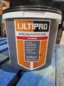 PALLET OF 50 NEW 5.25KG TUBS OF ULTIPRO MORTAR PLASTICISER - POWDERED - FOR SMOOTH, EASY TO WORK