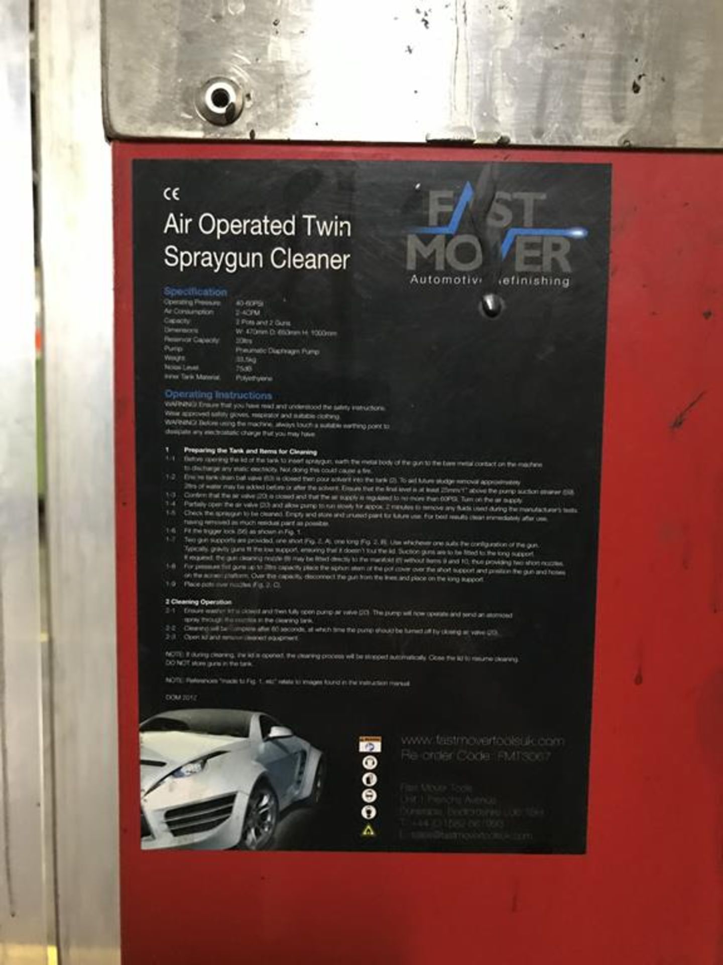 Fast Mover Twin Spray Gun Cleaner