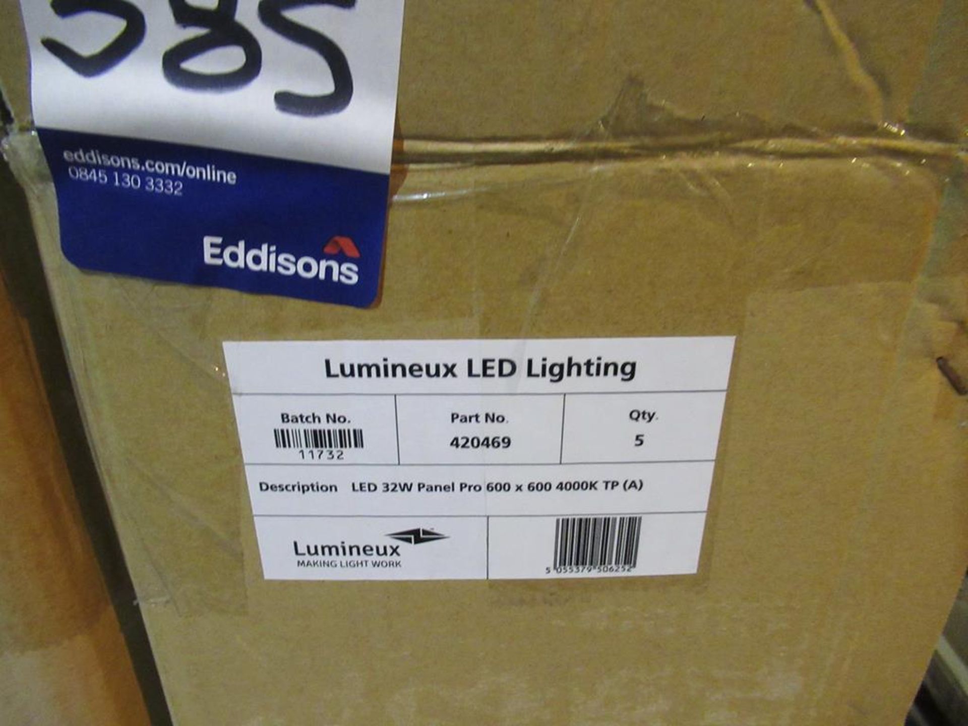 10 x Lumineux 32W 600x600 LED Panel 4000K White TP(b) NO DRIVERS OEM Trade Price £ 220 - Image 2 of 3