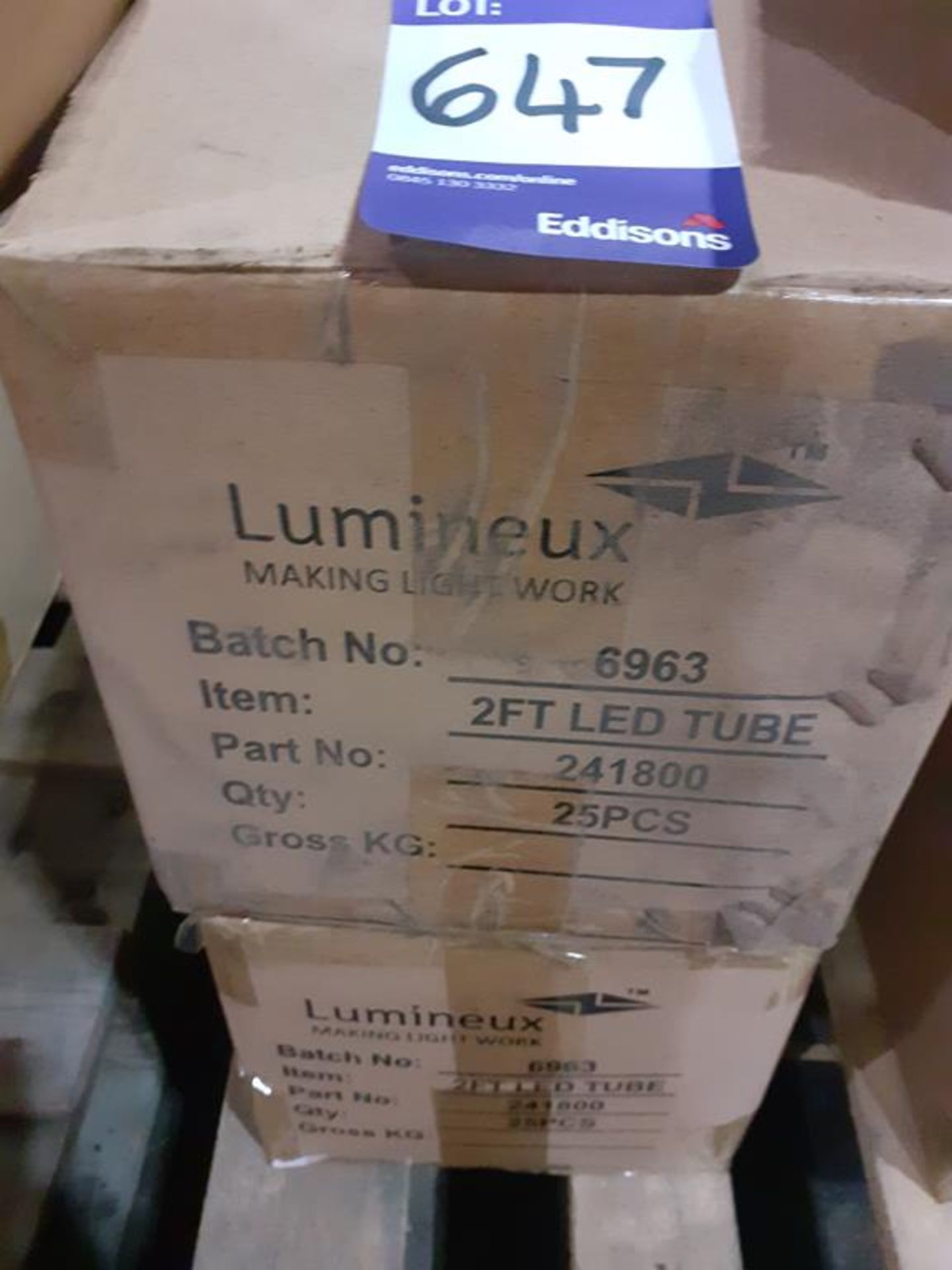 50 x Lumineux 2ft LED Tube 10W 4000K 1050lm 85-265V OEM Trade Price £367 - Image 2 of 3