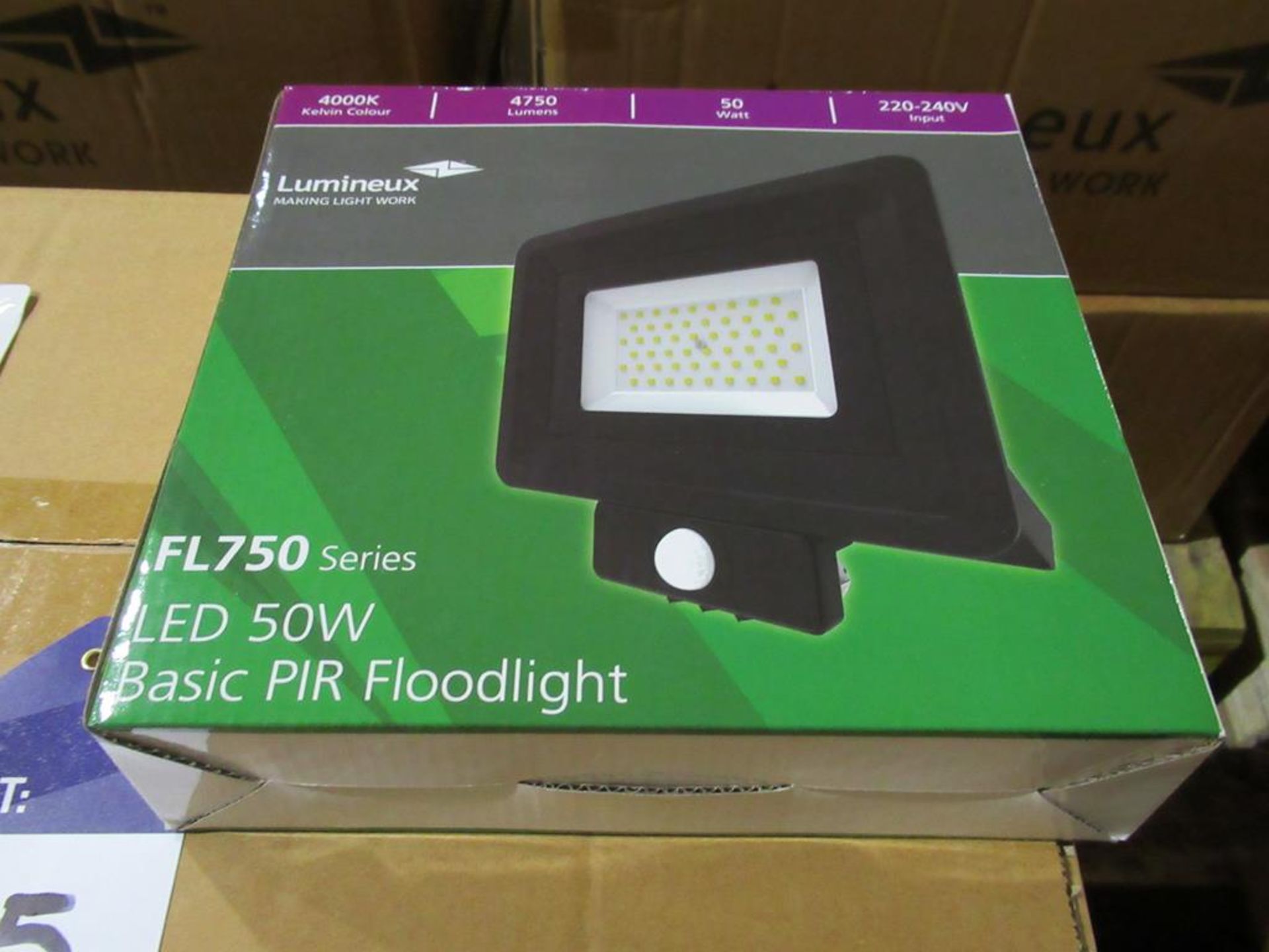 20 x LED 50W PIR Floodlight 4000K 220-240V OEM Trade Price £ 1180 - Image 3 of 3