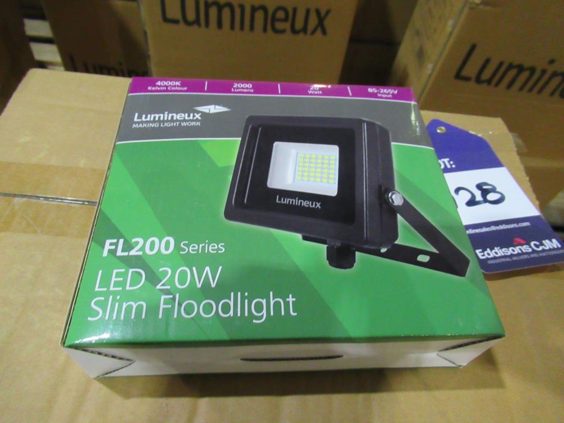 40 x LED 20W Slim Floodlight 4000K 85-265V OEM Trade Price £ 960 - Image 3 of 3