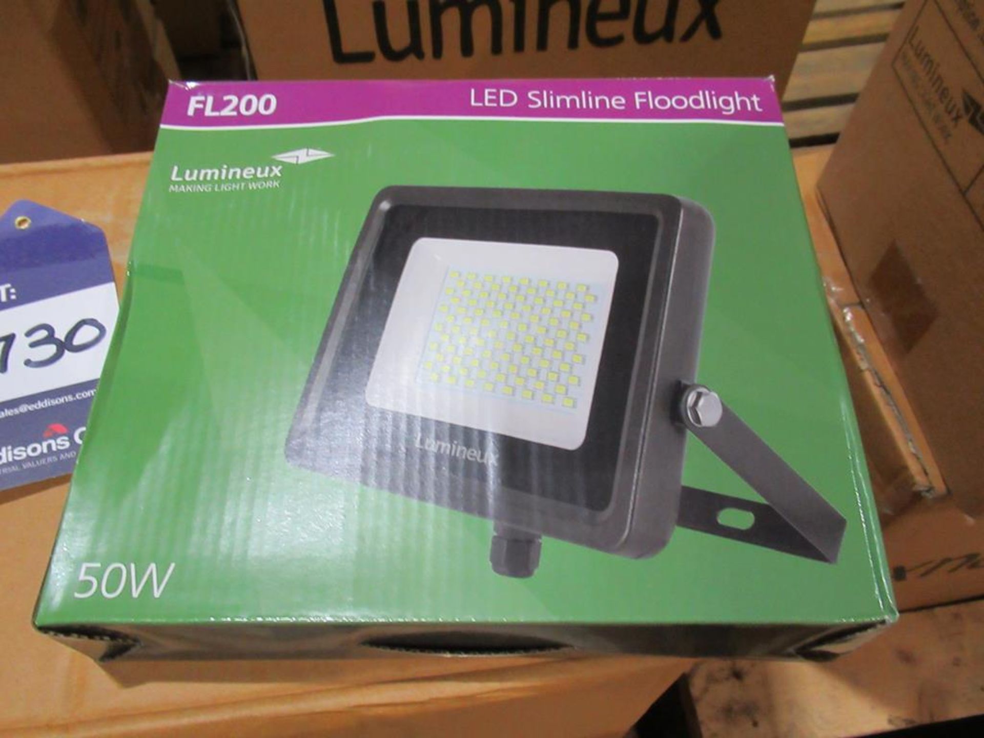 20 x LED 50W Slimline Floodlight 4000K OEM Trade Price £600 - Image 3 of 3
