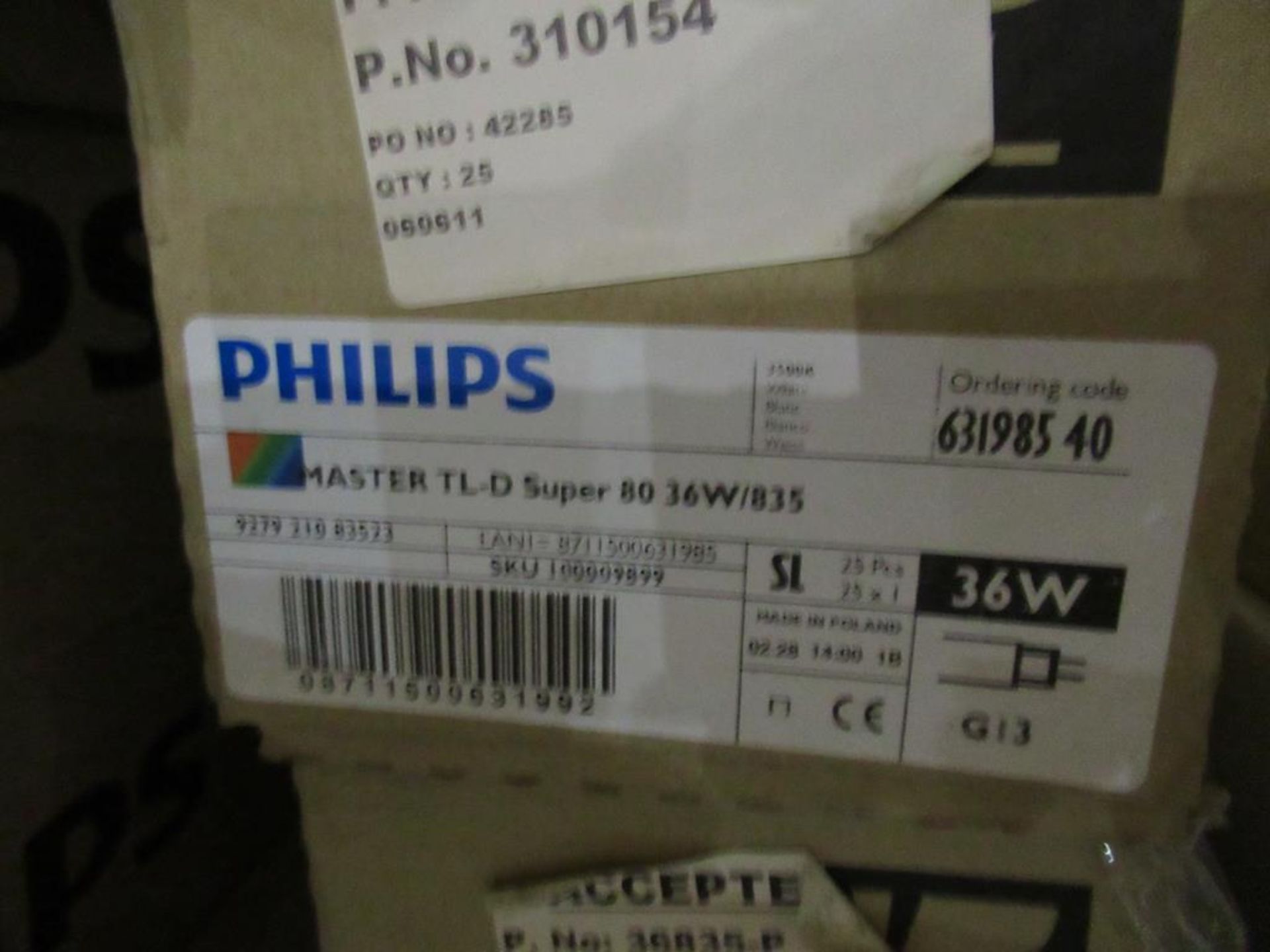 75 x Philips Master TL-D Super 58W G13 3500K OEM Trade Price £169 - Image 2 of 3