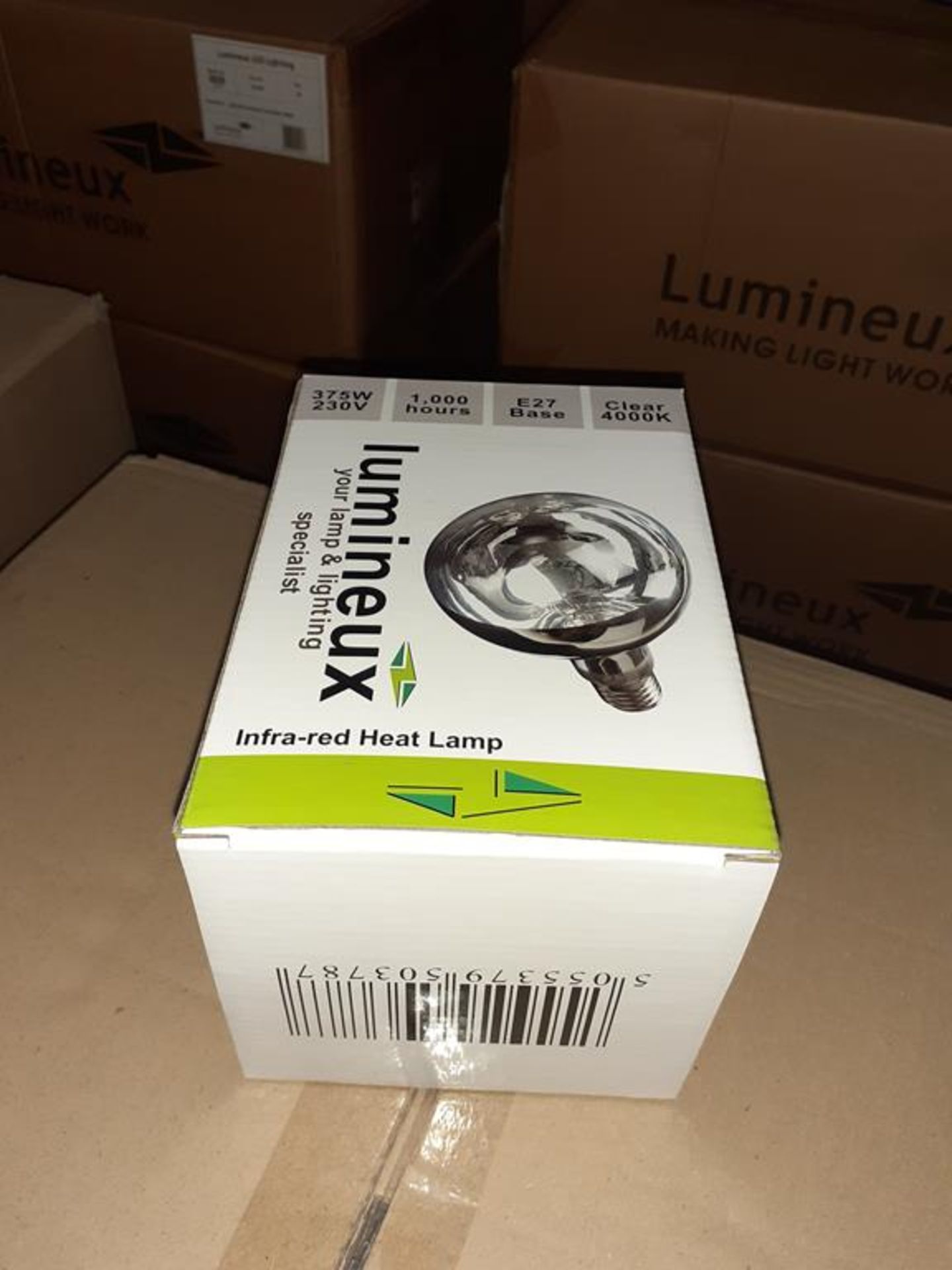 40 x Infrared Heat Lamp E27 4000K 375W 230V OEM Trade Price £ 1150 - Image 3 of 3