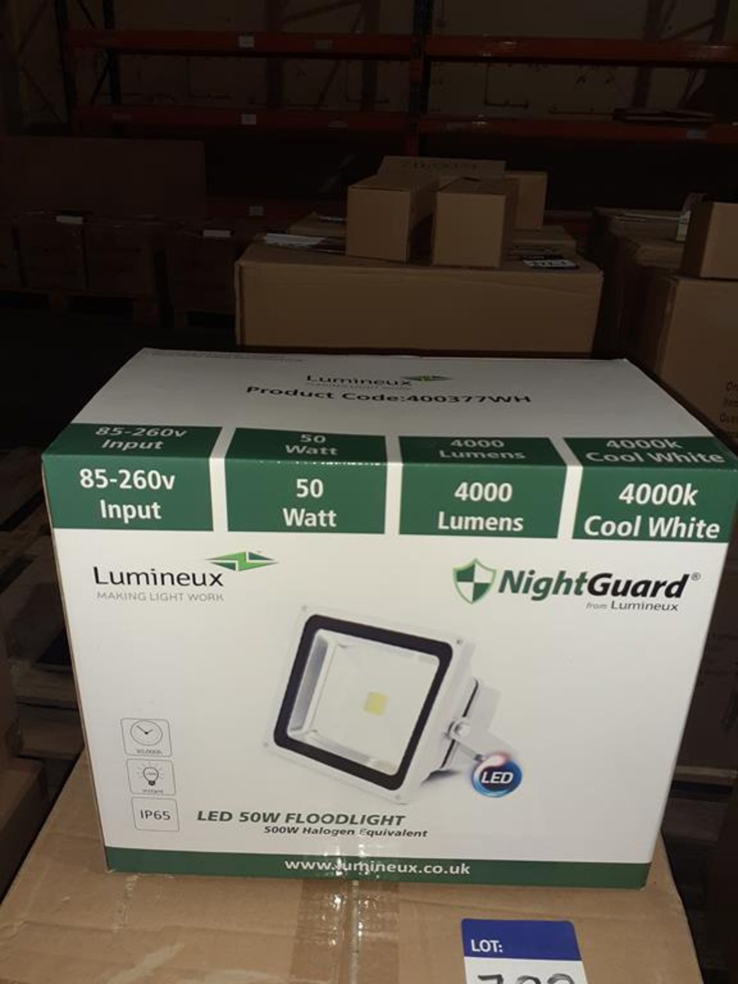 8 x LED 50W Floodlight 4000K 85-265V Input 4000 Lumens OEM Trade Price £169 - Image 3 of 3