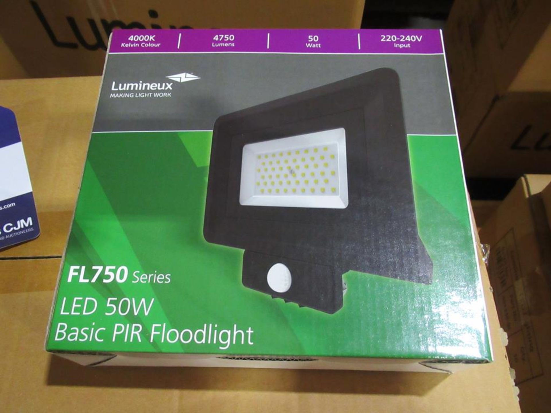 20 x LED 50W PIR Floodlight 4000K 220-240V OEM Trade Price £ 1180 - Image 3 of 3