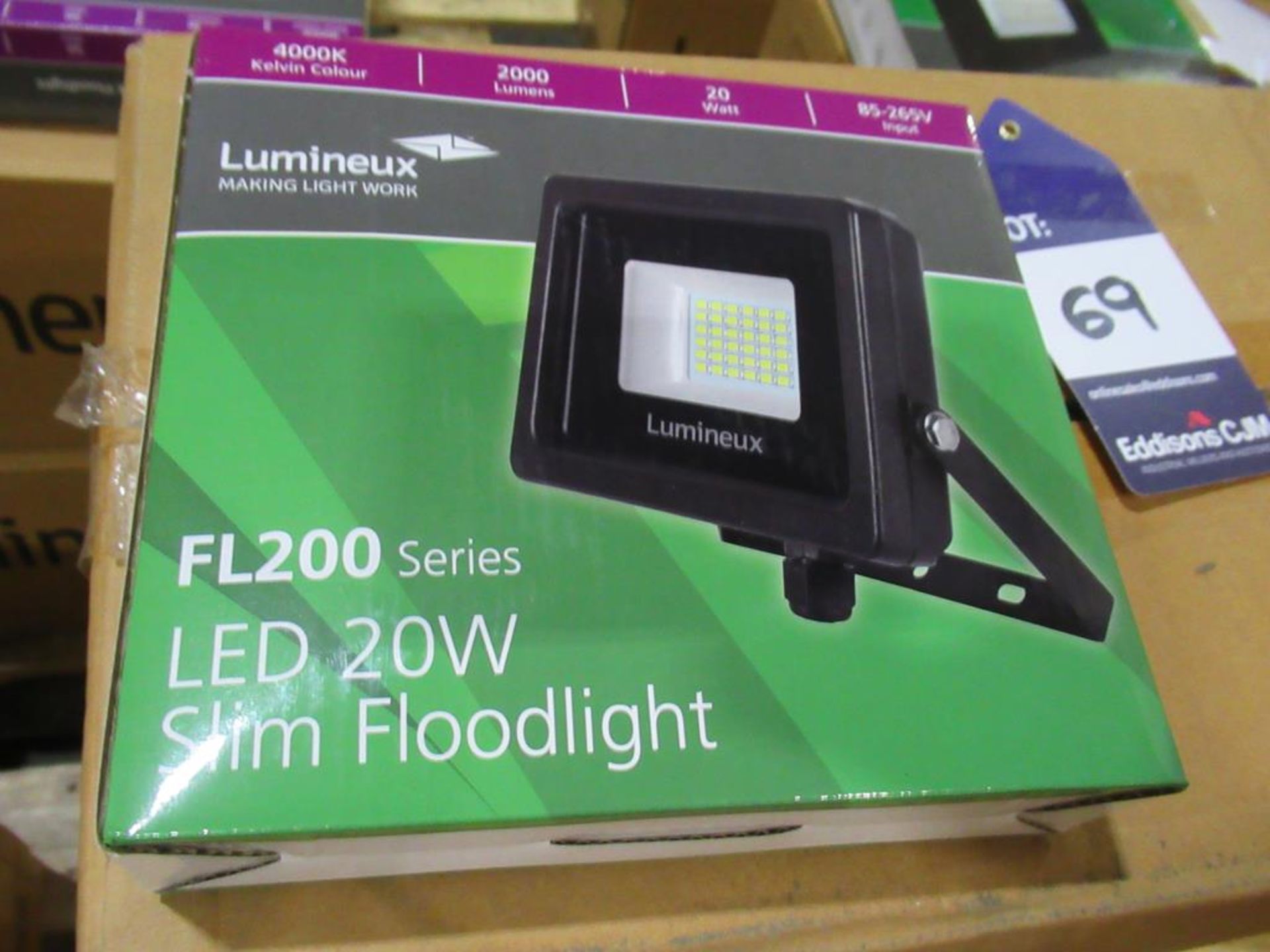 40 x LED 20W Slim Floodlight 4000K 85-265V OEM Trade Price £ 960 - Image 3 of 3