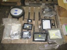 10 x Assorted Mixed Floodlights with & without PIR.