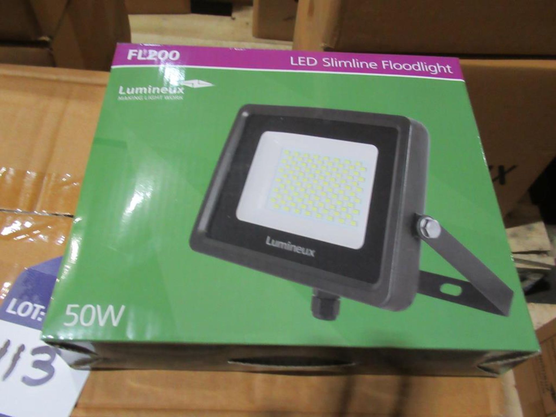 20 x Lumineux 50W LED Slimline Floodlight 4000K OEM Trade Price £ 720 - Image 3 of 3