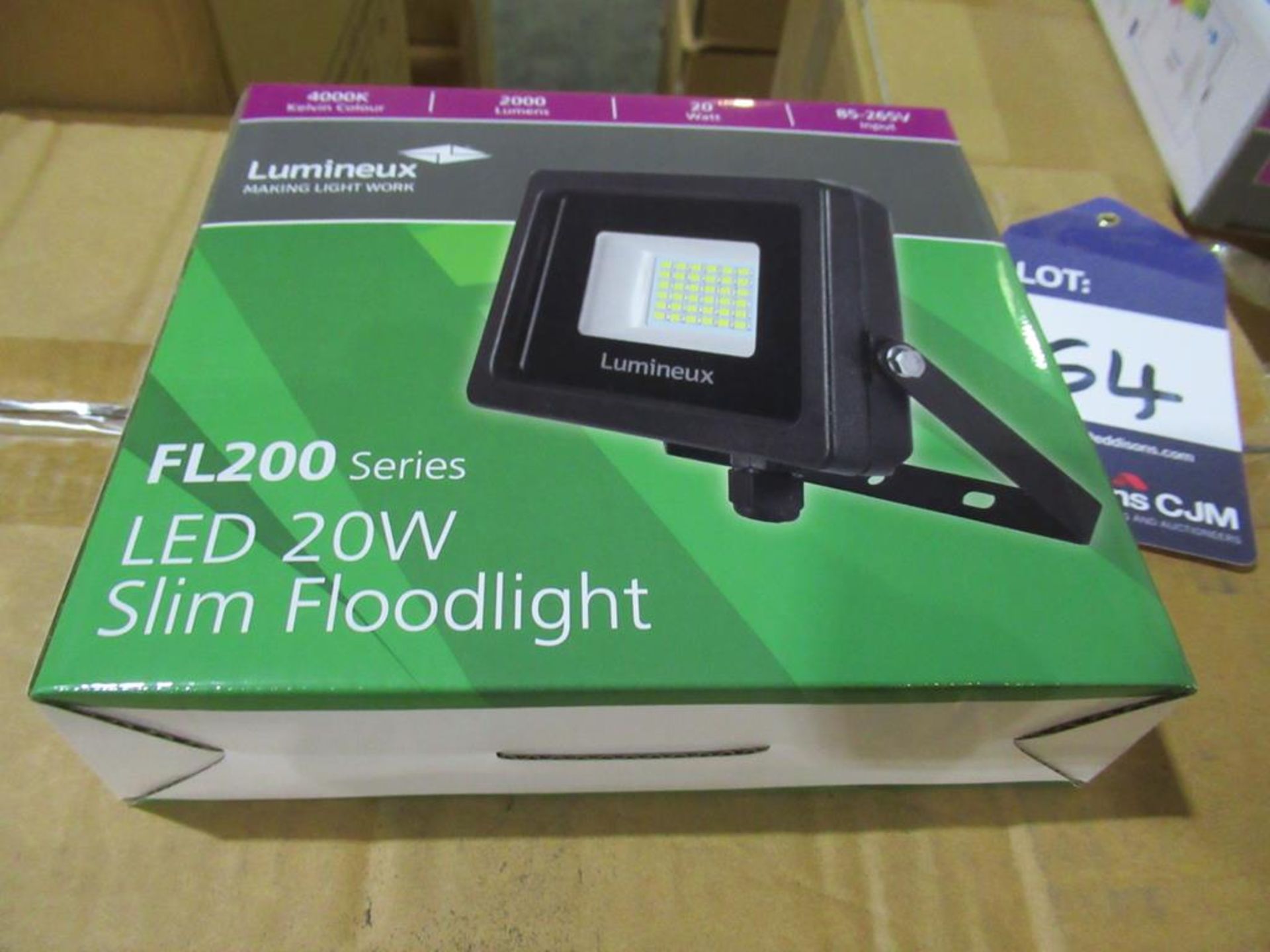 40 x LED 20W Slim Floodlight 4000K 85-265V OEM Trade Price £ 960 - Image 3 of 3