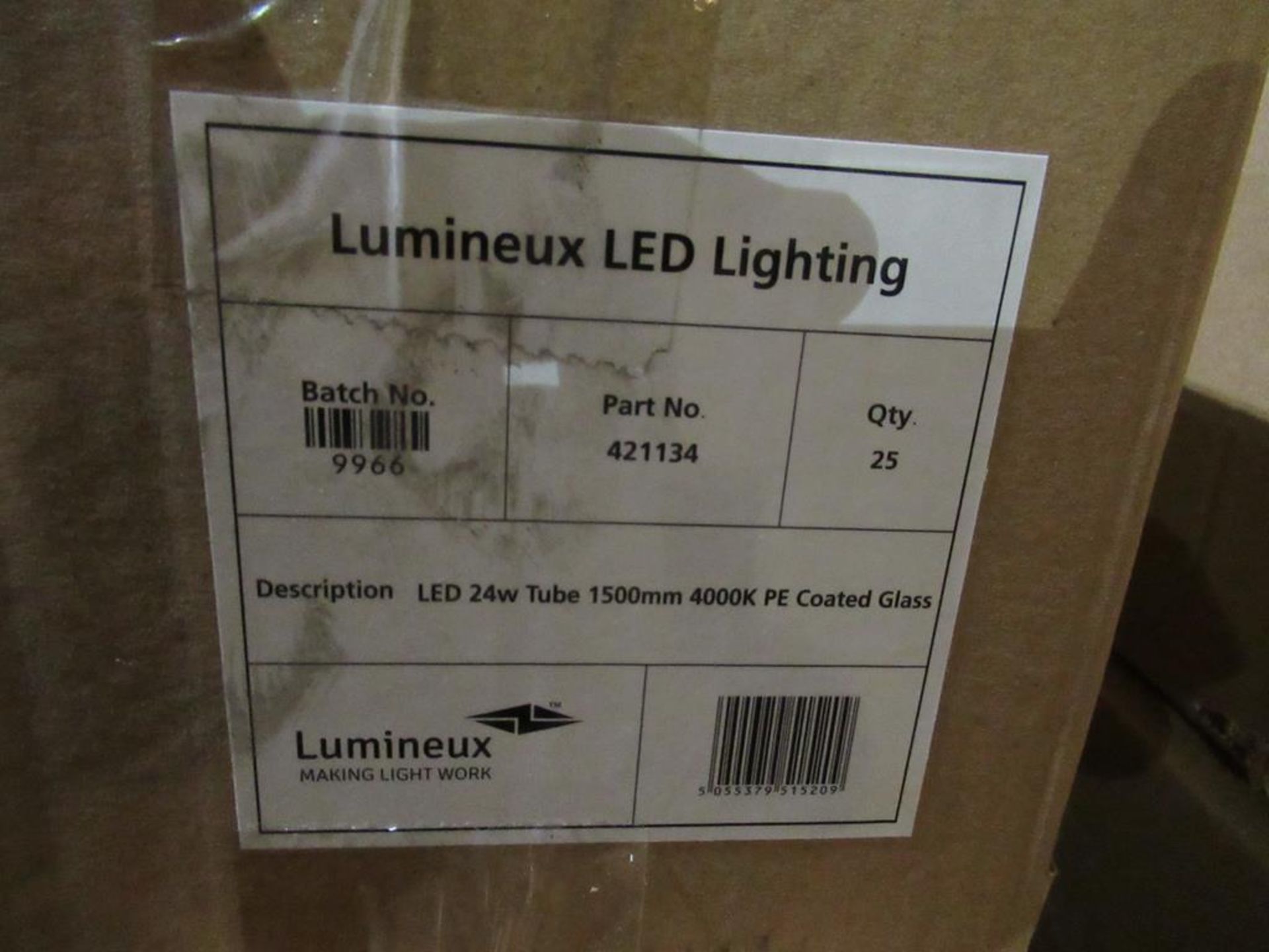 50 x Lumineux LED 24W Tube 1500mm 4000K PE Coated Glass OEM Trade Price £835 - Image 2 of 5