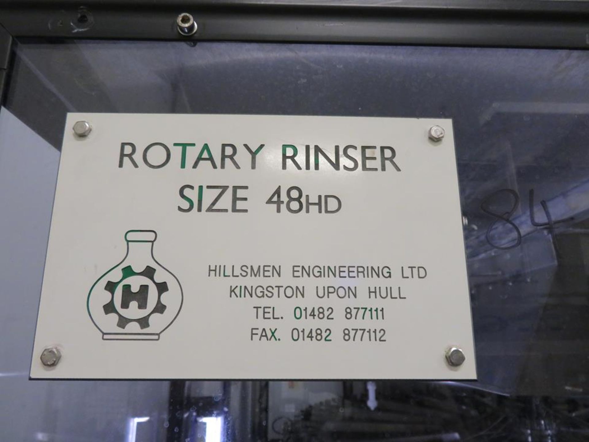 Hillsmen Engineering Size 48HD Bottle Rinser with Air Conveyor Outfeed - Image 2 of 11