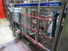 2004 Tetra CW8-SR AsepticPasteuriser C 2.5m Long Frame with 1.03m of Plates