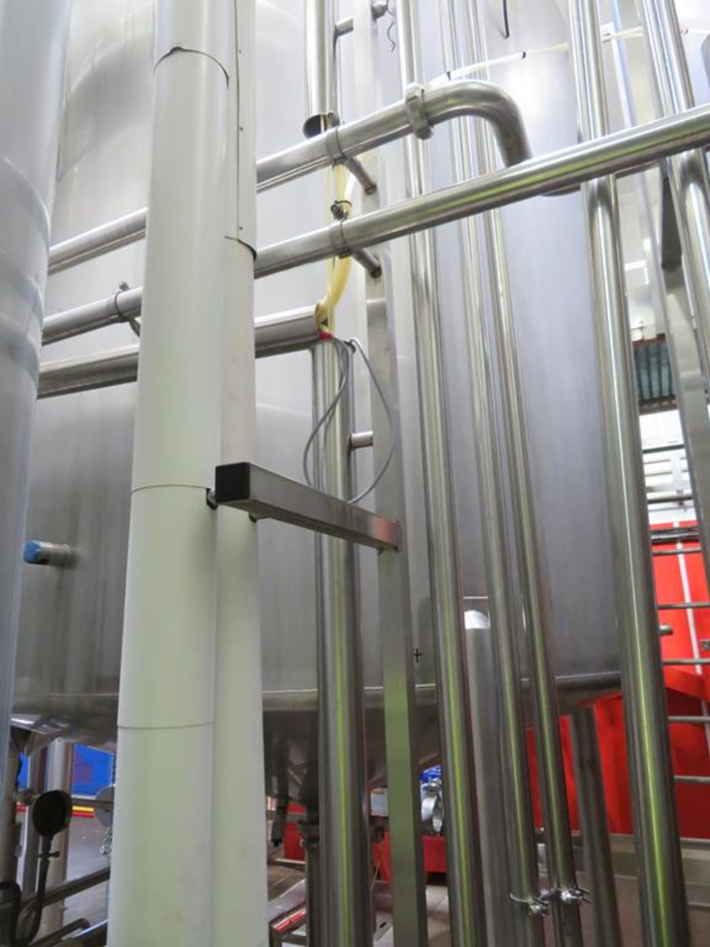 2 x Stainless Steel Tanks (N1 & N2) with Agitators with Valve Matrices pump & Ladder to Common Gantr - Image 2 of 20