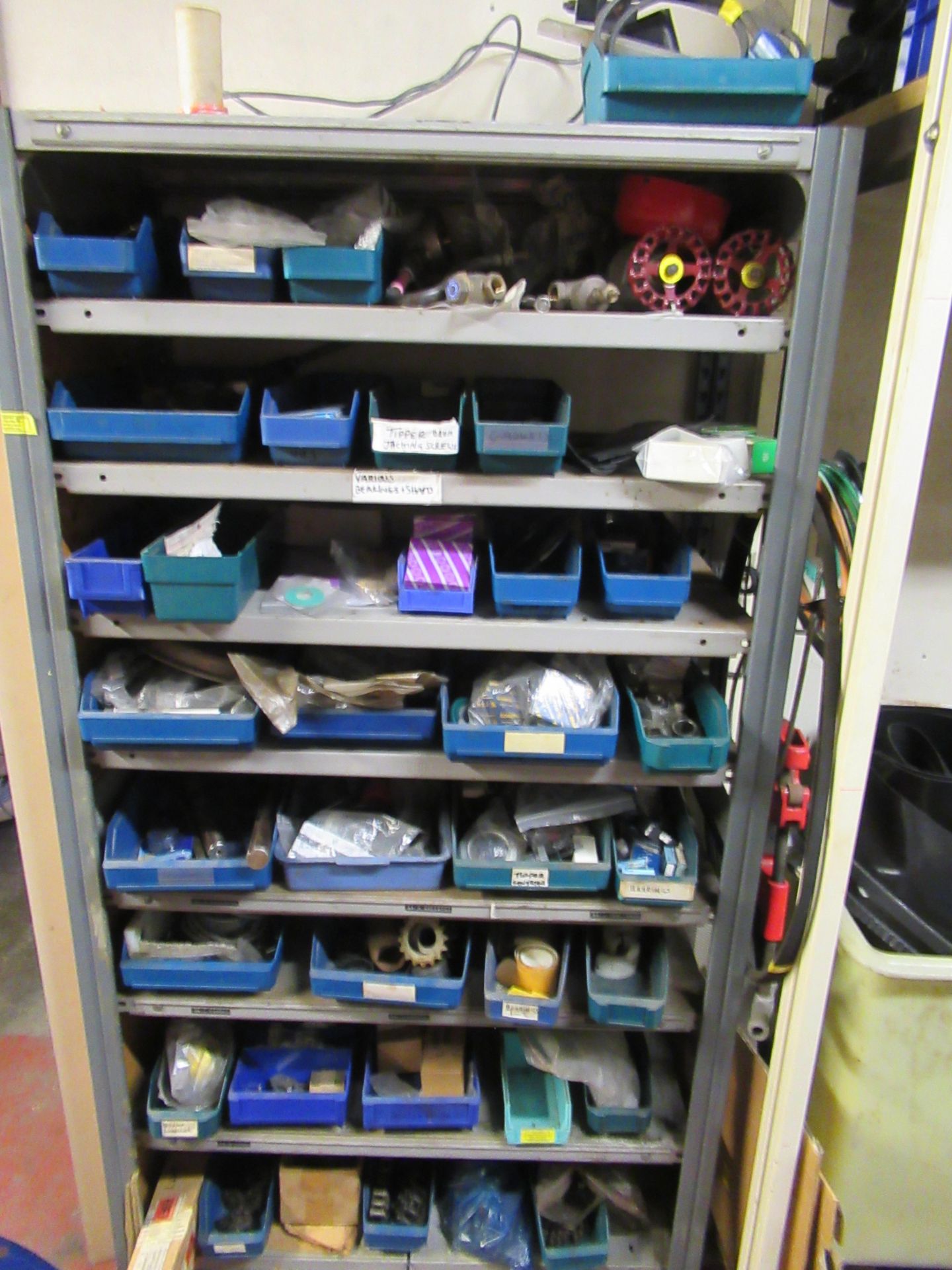 Content of 12-bays of Shelving to include Larqge qty of Spare Parts, Cable, Assorted Bearings, Valve - Image 12 of 38