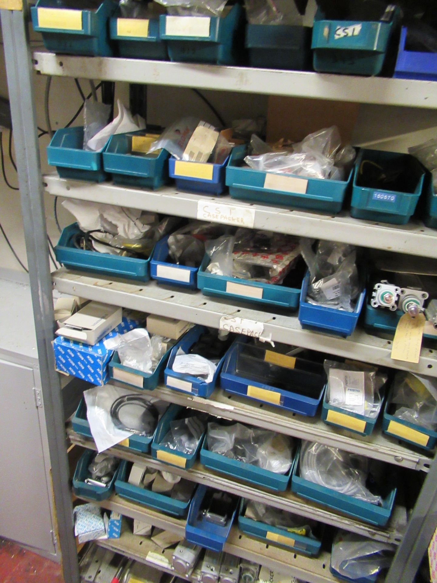 Content of 12-bays of Shelving to include Larqge qty of Spare Parts, Cable, Assorted Bearings, Valve - Image 15 of 38