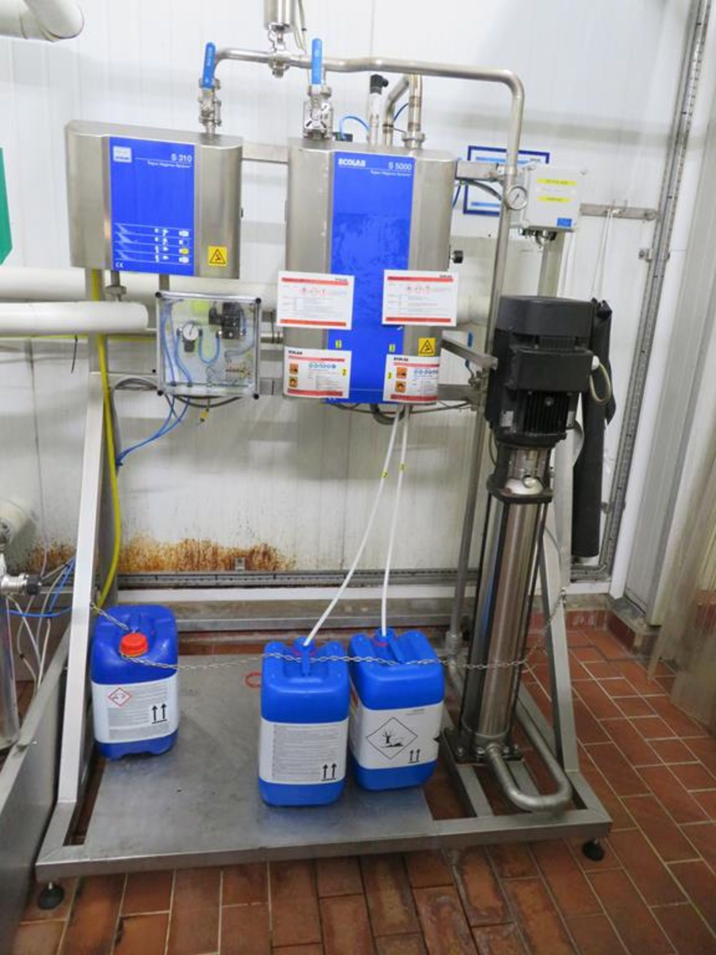 CIP Valve Matrix with Ecolab S310 & S5000 Chemical Dosing Units - Image 2 of 9