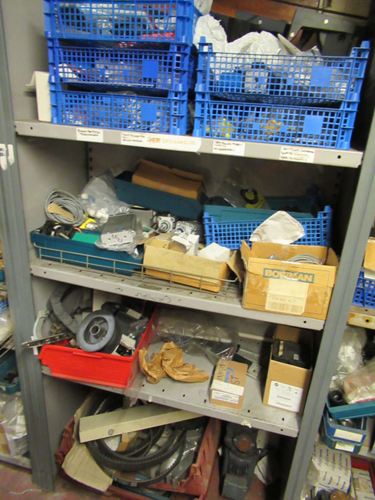 Content of 12-bays of Shelving to include Larqge qty of Spare Parts, Cable, Assorted Bearings, Valve - Image 19 of 38