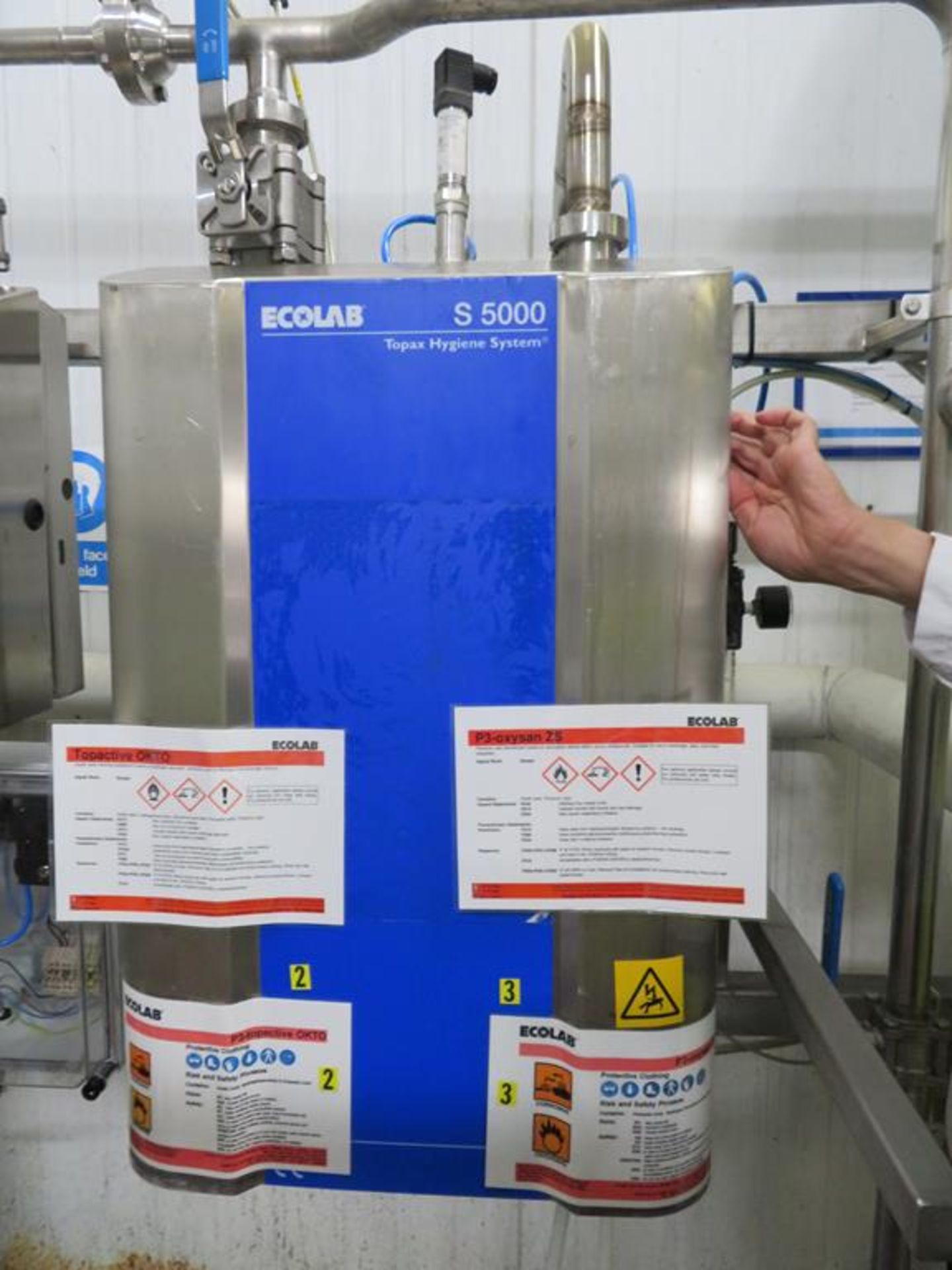 CIP Valve Matrix with Ecolab S310 & S5000 Chemical Dosing Units - Image 6 of 9